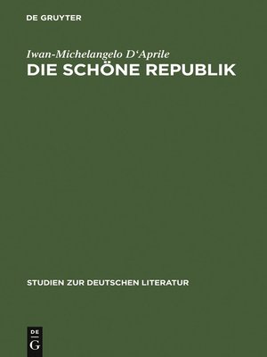 cover image of Die schöne Republik